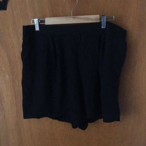 Black soft shorts